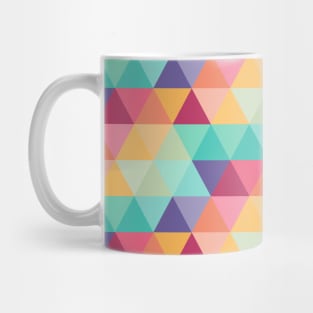 Retro Rainbow Triangles Mug